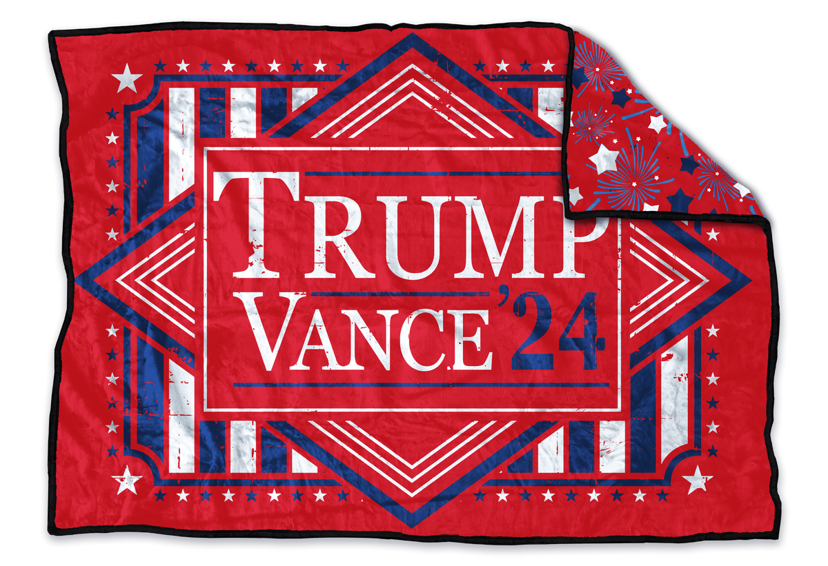 Trump & Vance 2024 Red Nubay Soft™ Blanket  – Premium Commemorative Blanket for Supporters