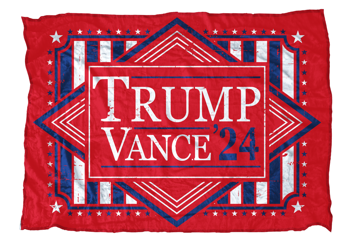 Trump & Vance 2024 Red Nubay Soft™ Blanket  – Premium Commemorative Blanket for Supporters