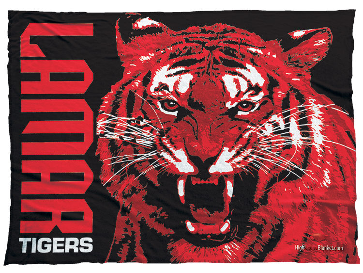 Red tiger online blanket